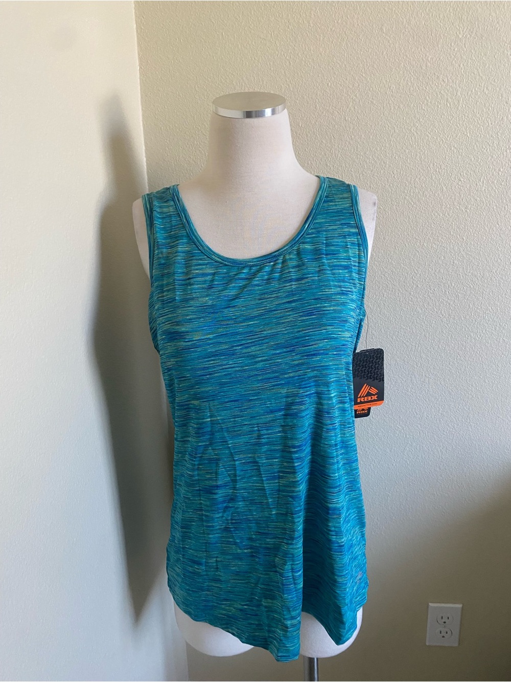 RBX Teal Space-Dye Athletic Tank
